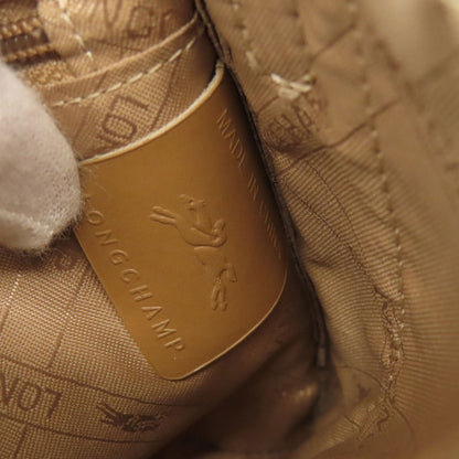 Longchamp logo Shoulder Bag Leather Ladies [Used]