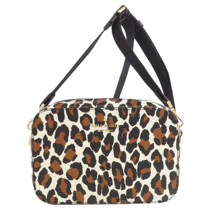 kate spade Leopard pattern Shoulder Bag PVC Ladies [Used]