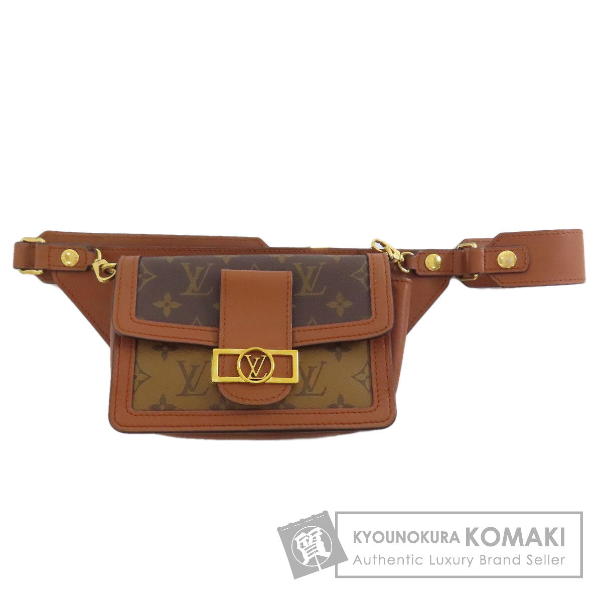 LOUIS VUITTON M44586 Bum bag Daufine body bag Monogram reverse Ladies [Used]