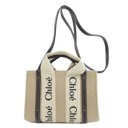 CHLOE Woody Mini 2WAY Handbag Canvas Ladies [Used]