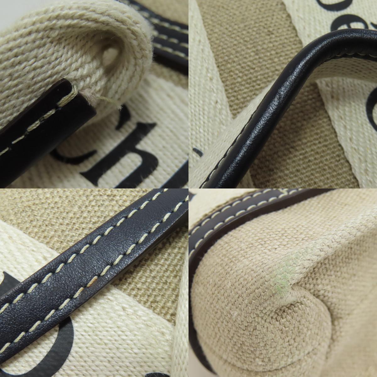 CHLOE Woody Mini 2WAY Handbag Canvas Ladies [Used]