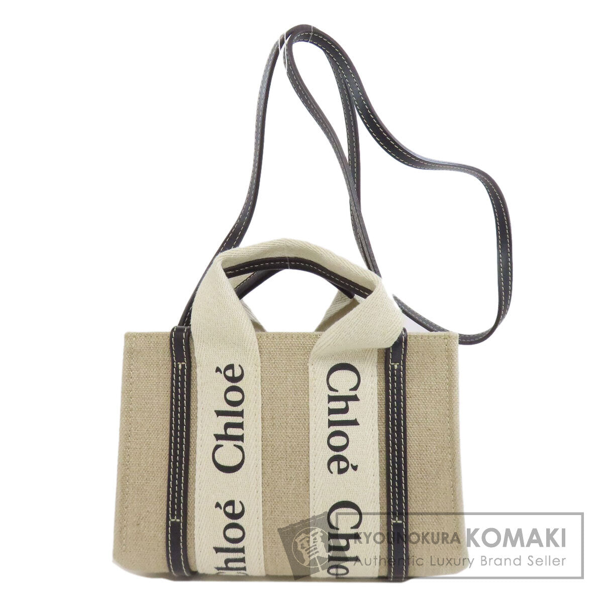 CHLOE Woody Mini 2WAY Handbag Canvas Ladies [Used]