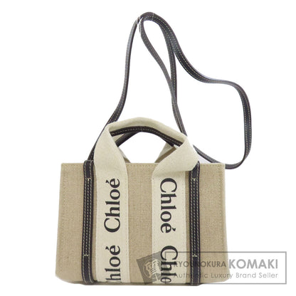 CHLOE Woody Mini 2WAY Handbag Canvas Ladies [Used]