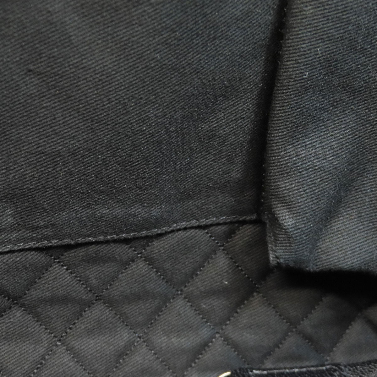 CHANEL COCO Mark Punching SilverHardware Tote Bag Calf Ladies [Used]