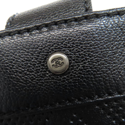 CHANEL COCO Mark Punching SilverHardware Tote Bag Calf Ladies [Used]