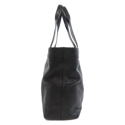 CHANEL COCO Mark Punching SilverHardware Tote Bag Calf Ladies [Used]