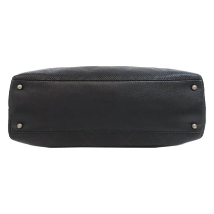 CHANEL COCO Mark Punching SilverHardware Tote Bag Calf Ladies [Used]