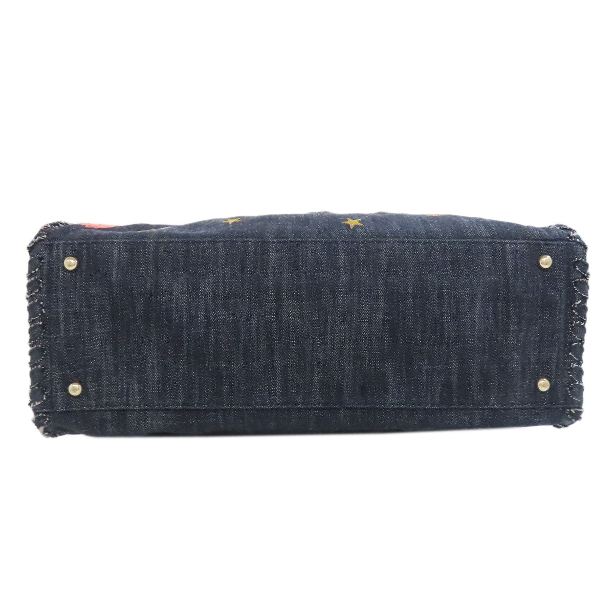 CHANEL Night Flight ChainShoulder GoldHardware Tote Bag Denim Ladies [Used]