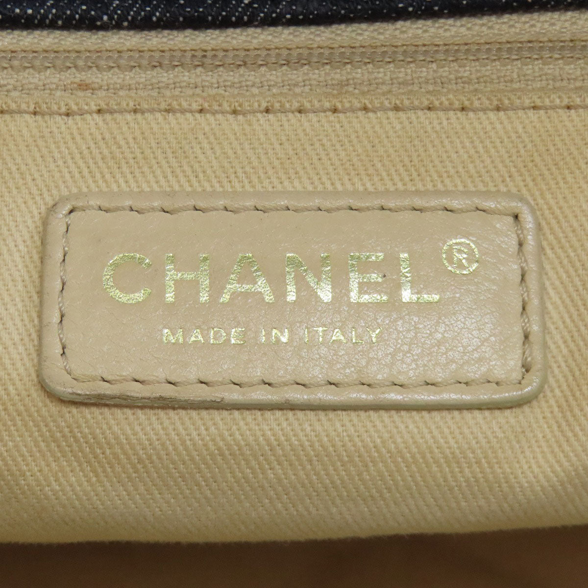 CHANEL Night Flight ChainShoulder GoldHardware Tote Bag Denim Ladies [Used]