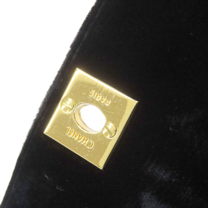 CHANEL COCO Mark GoldHardware Shoulder Bag Velor Ladies [Used]