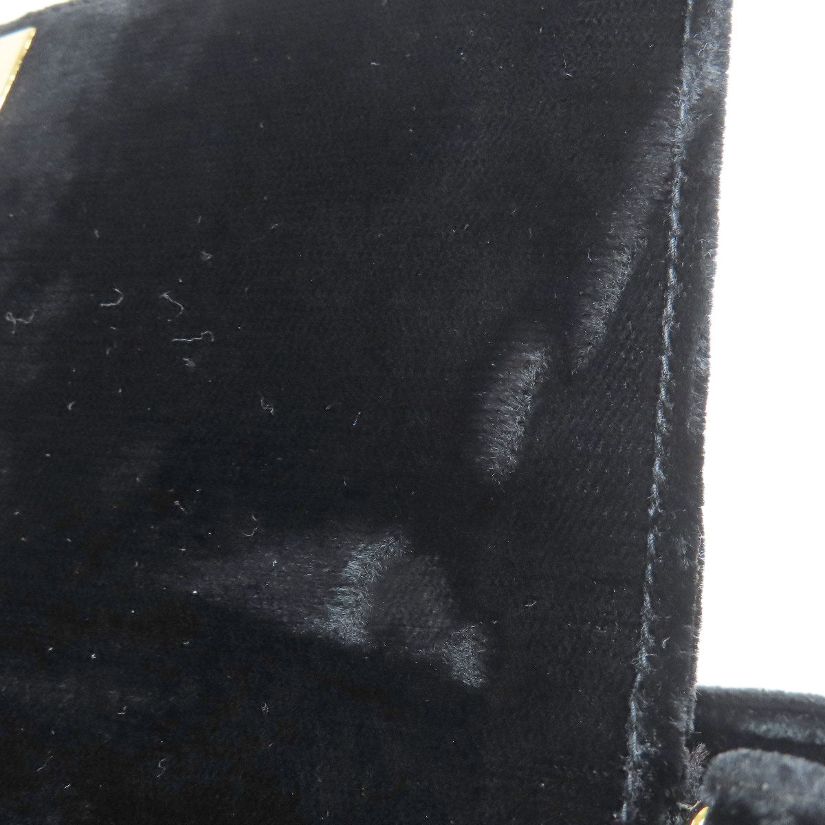 CHANEL COCO Mark GoldHardware Shoulder Bag Velor Ladies [Used]