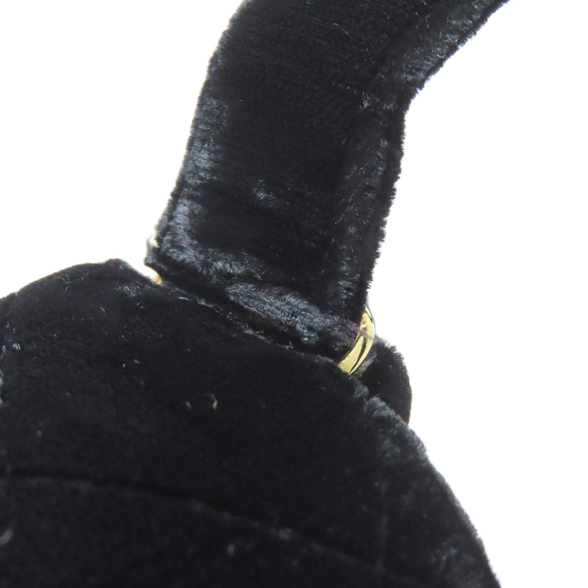 CHANEL COCO Mark GoldHardware Shoulder Bag Velor Ladies [Used]