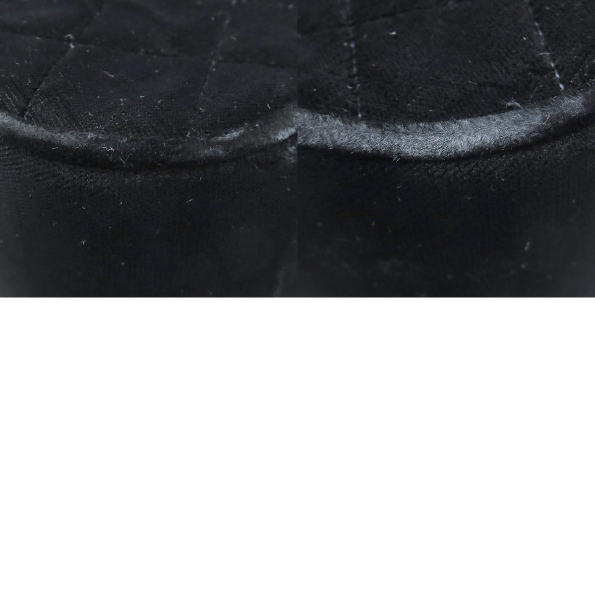 CHANEL COCO Mark GoldHardware Shoulder Bag Velor Ladies [Used]