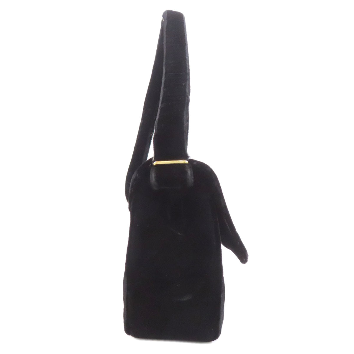 CHANEL COCO Mark GoldHardware Shoulder Bag Velor Ladies [Used]