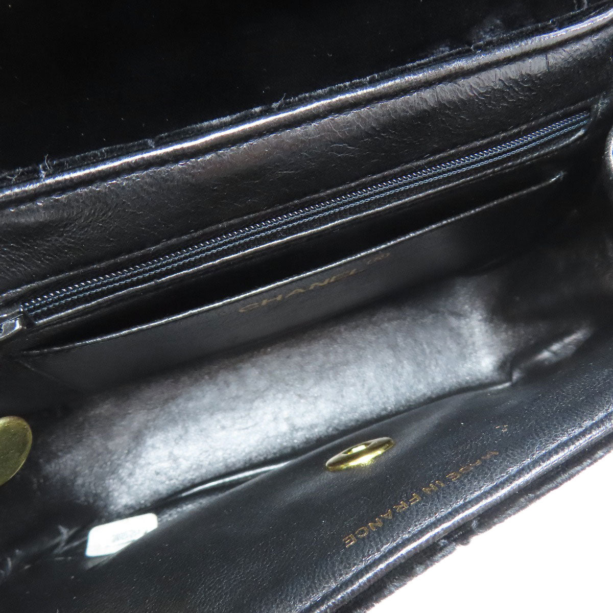 CHANEL COCO Mark GoldHardware Shoulder Bag Velor Ladies [Used]