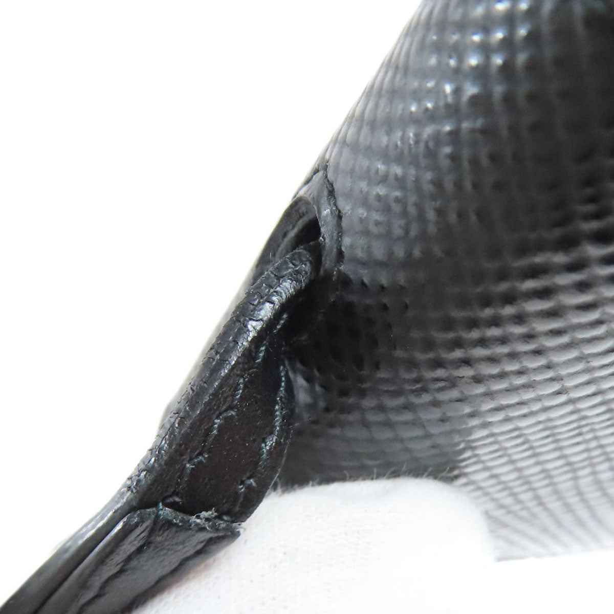 PRADA   Pin Badge Rabbit Lip 2WAY Handbag  Safiano LeatherLadies [Used]