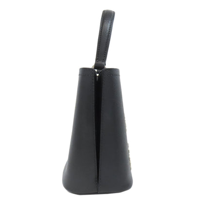 PRADA   Pin Badge Rabbit Lip 2WAY Handbag  Safiano LeatherLadies [Used]