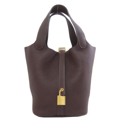 HERMES Picotin Lock PM GoldHardware Handbag Taurillon Clemence Ladies [Used]
