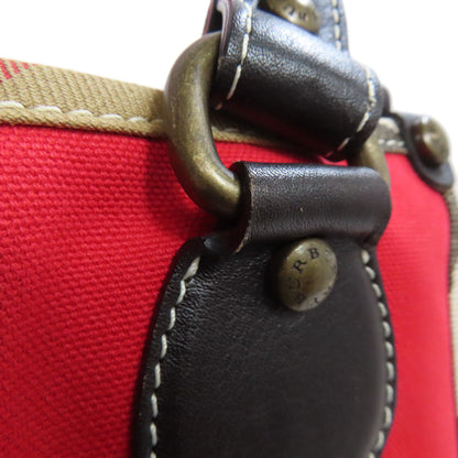BURBERRY Nova Check Handbag Canvas Ladies [Used]