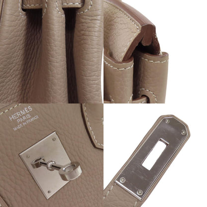 HERMES Birkin 30 SilverHardware Handbag Taurillon Clemence Ladies [Used]