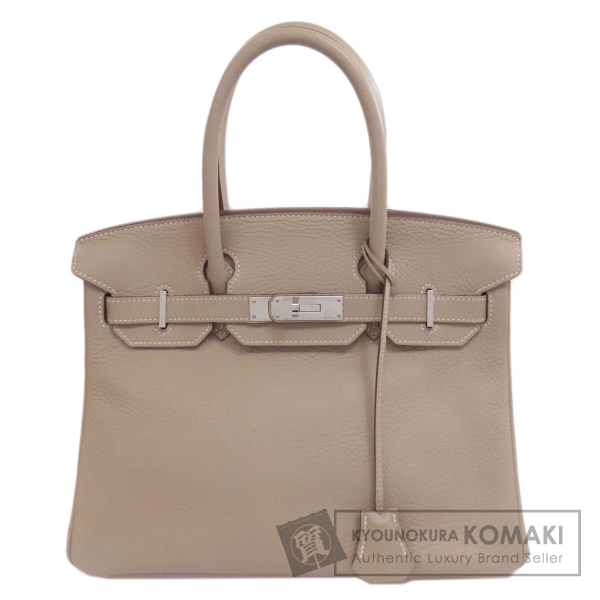 HERMES Birkin 30 SilverHardware Handbag Taurillon Clemence Ladies [Used]
