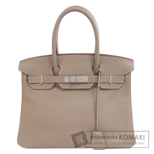 HERMES Birkin 30 SilverHardware Handbag Taurillon Clemence Ladies [Used]