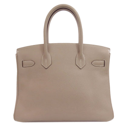 HERMES Birkin 30 SilverHardware Handbag Taurillon Clemence Ladies [Used]