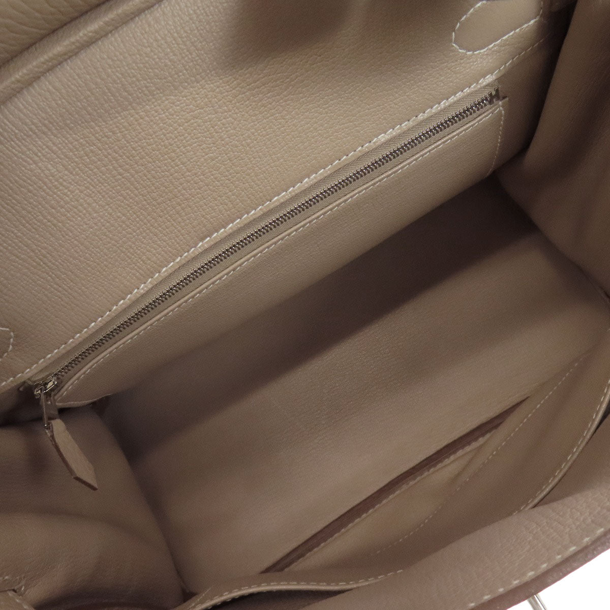 HERMES Birkin 30 SilverHardware Handbag Taurillon Clemence Ladies [Used]