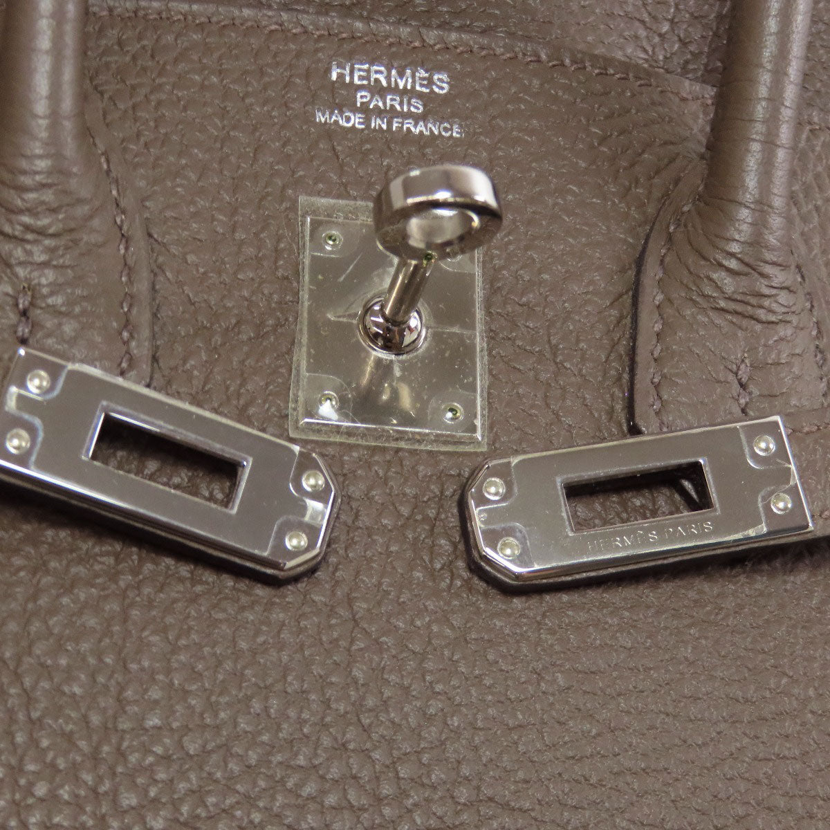 HERMES Birkin 25 SilverHardware Handbag Togo Ladies [Used]