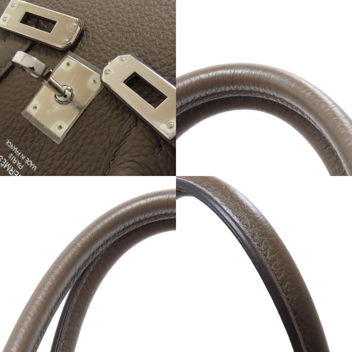 HERMES Birkin 25 SilverHardware Handbag Togo Ladies [Used]