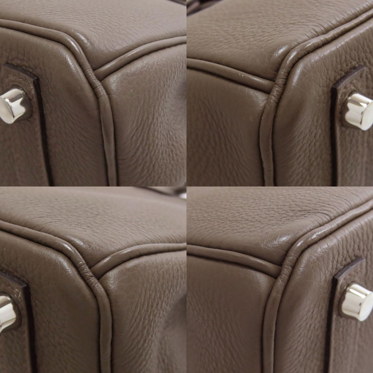 HERMES Birkin 25 SilverHardware Handbag Togo Ladies [Used]