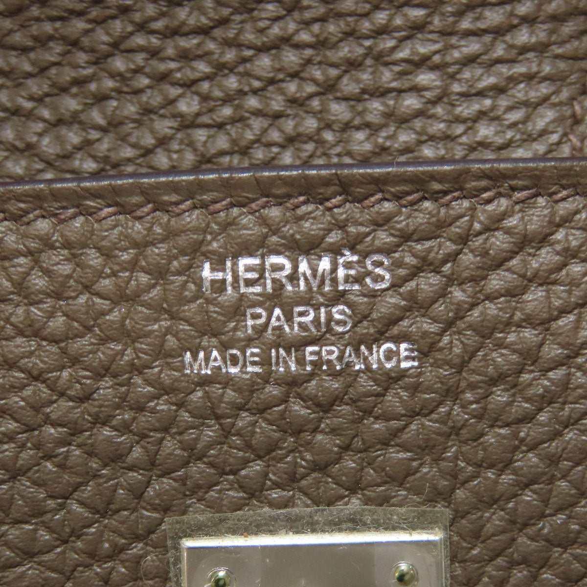 HERMES Birkin 25 SilverHardware Handbag Togo Ladies [Used]