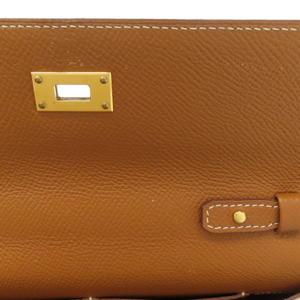 HERMES KellyToGo Gold GoldHardware Long wallet (with coin pocket) Epsom Ladies [Used]