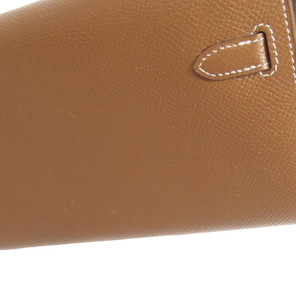 HERMES KellyToGo Gold GoldHardware Long wallet (with coin pocket) Epsom Ladies [Used]