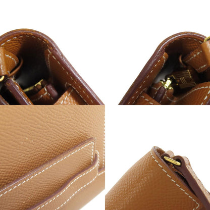 HERMES KellyToGo Gold GoldHardware Long wallet (with coin pocket) Epsom Ladies [Used]