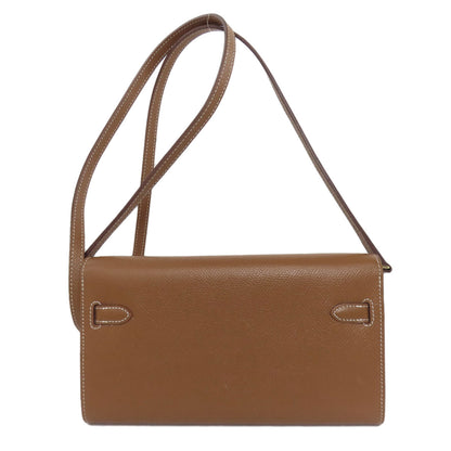 HERMES KellyToGo Gold GoldHardware Long wallet (with coin pocket) Epsom Ladies [Used]