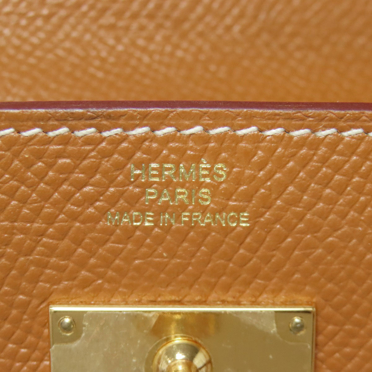 HERMES KellyToGo Gold GoldHardware Long wallet (with coin pocket) Epsom Ladies [Used]