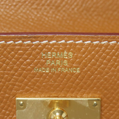 HERMES KellyToGo Gold GoldHardware Long wallet (with coin pocket) Epsom Ladies [Used]
