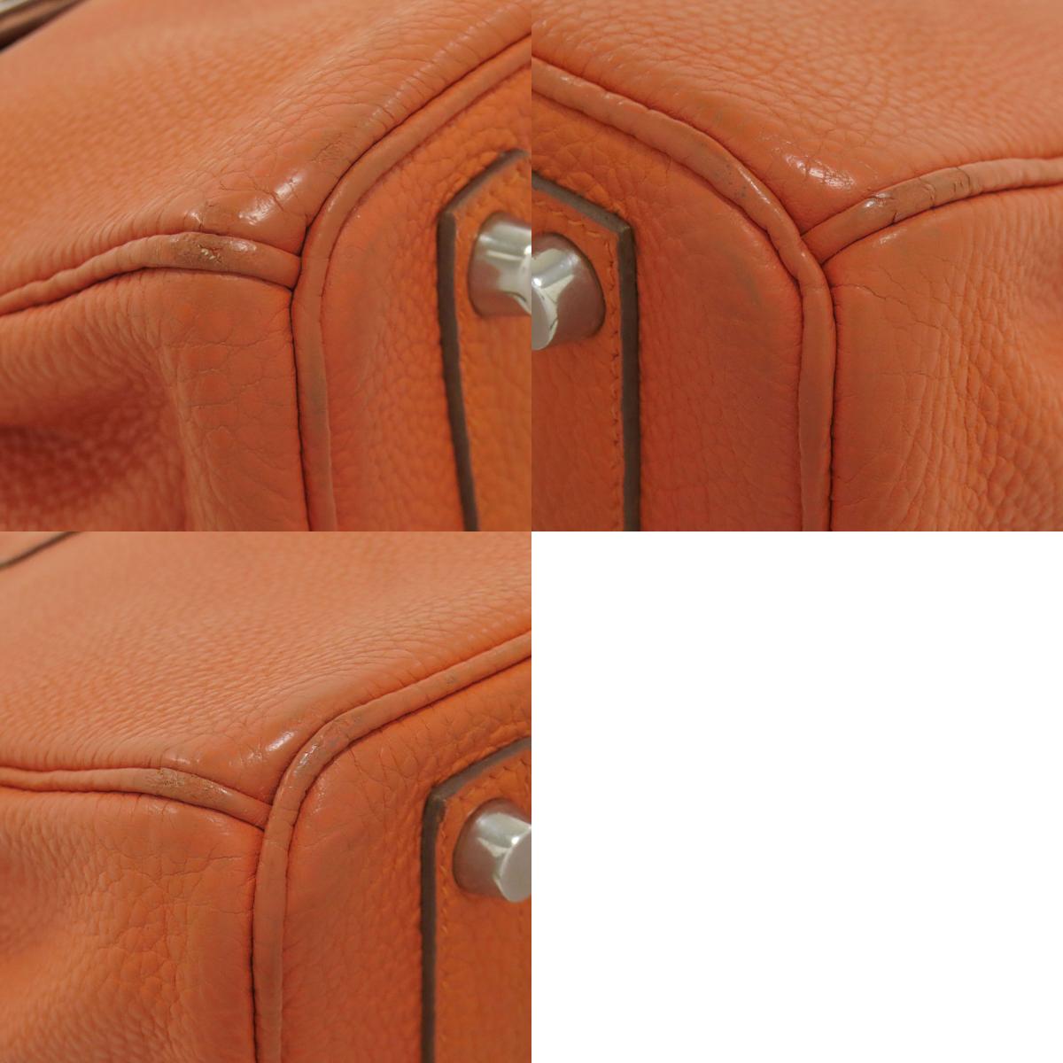 HERMES Birkin 25 SilverHardware Handbag Togo Ladies [Used]