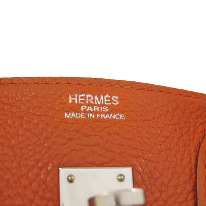 HERMES Birkin 25 SilverHardware Handbag Togo Ladies [Used]