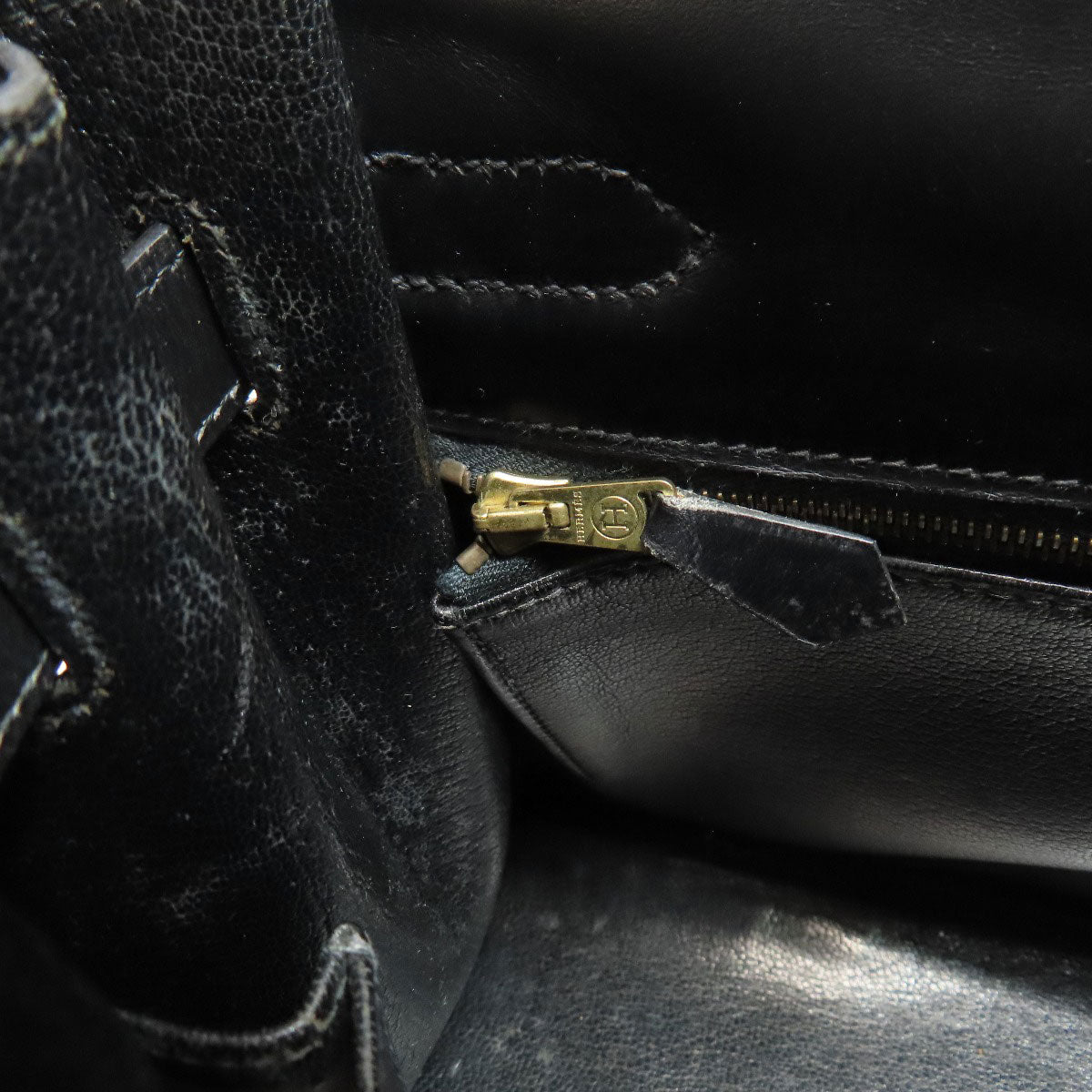 HERMES Kelly 32 Outside Stitching GoldHardware Handbag Box calf Ladies [Used]