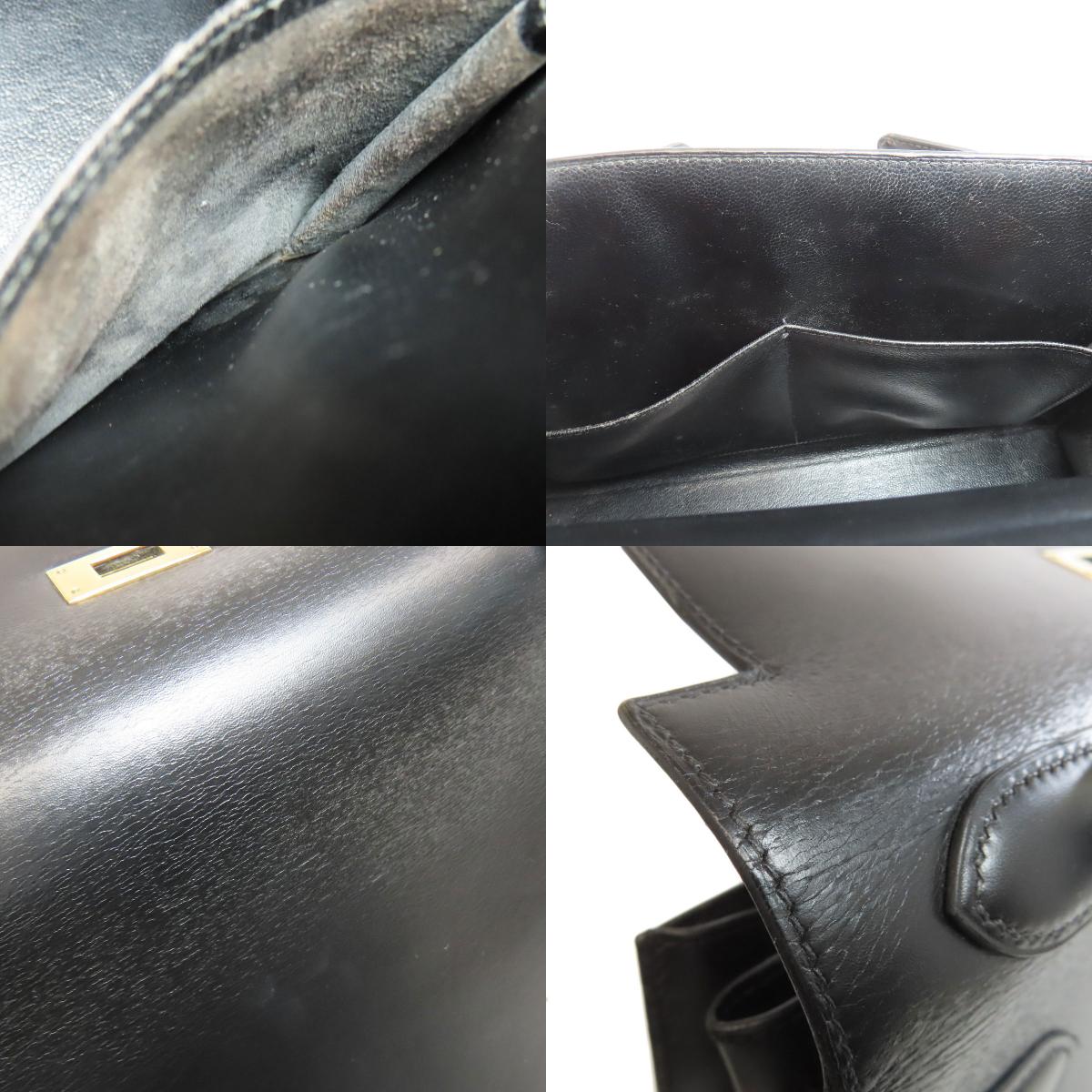 HERMES Kelly 32 Outside Stitching GoldHardware Handbag Box calf Ladies [Used]