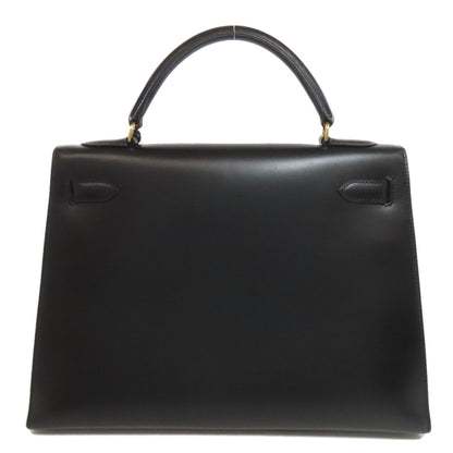 HERMES Kelly 32 Outside Stitching GoldHardware Handbag Box calf Ladies [Used]