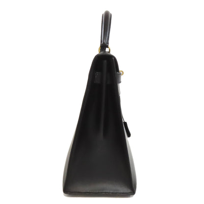 HERMES Kelly 32 Outside Stitching GoldHardware Handbag Box calf Ladies [Used]