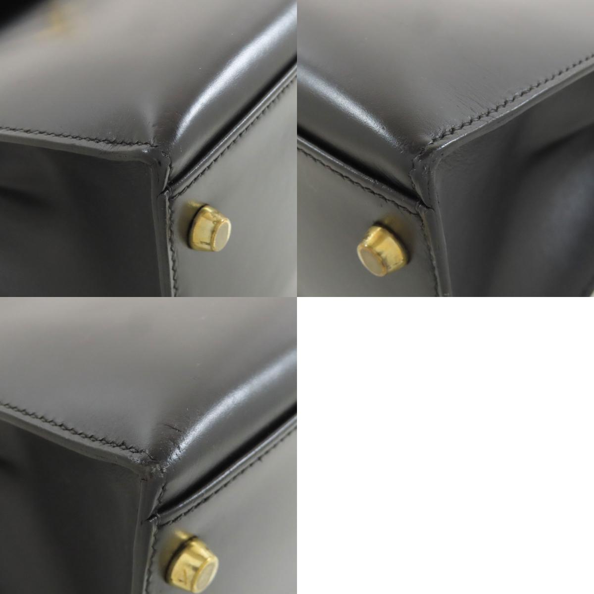 HERMES Kelly 32 Outside Stitching GoldHardware Handbag Box calf Ladies [Used]