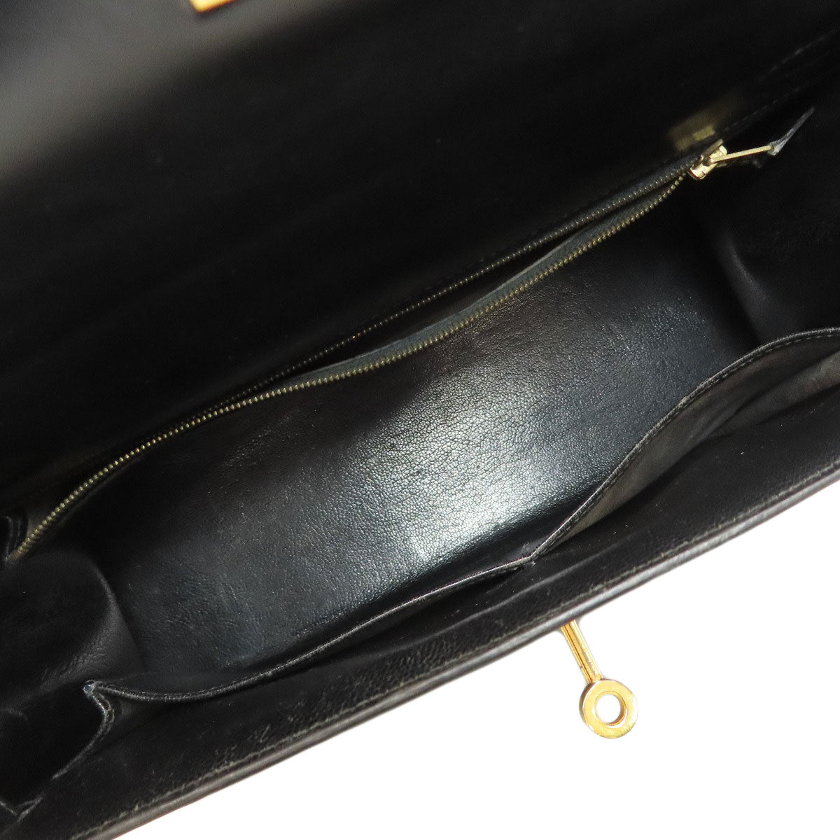 HERMES Kelly 32 Outside Stitching GoldHardware Handbag Box calf Ladies [Used]