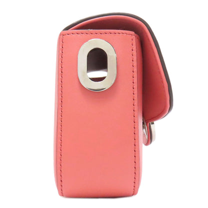 GUCCI 379722 Double G Logo Mini Chain Shoulder 2WAY Shoulder Bag Leather Ladies [Used]