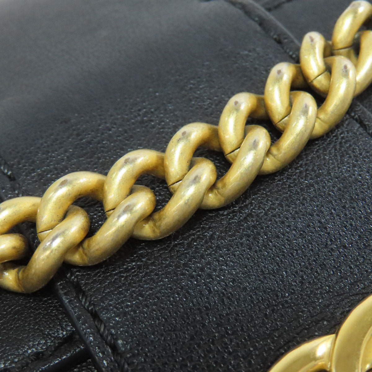 CHANEL COCO Mark ChainShoulder GoldHardware Shoulder Bag Calf Ladies [Used]