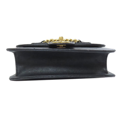 CHANEL COCO Mark ChainShoulder GoldHardware Shoulder Bag Calf Ladies [Used]