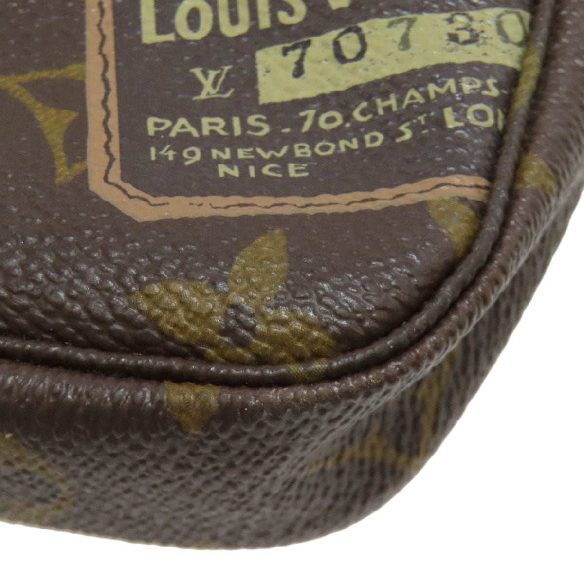 LOUIS VUITTON M63798 Mini Pochette Accessoires Label Collection Accessory pouch Monogram canvas Ladies [Used]